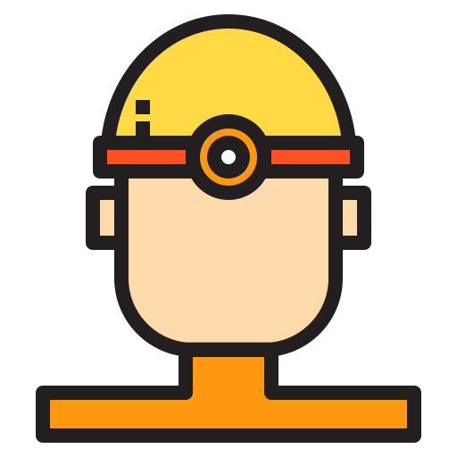 Construction worker icon