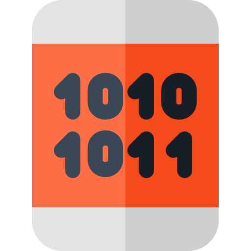 Binary code ícono