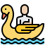 Swan boat icon 64x64