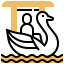 Swan boat icon 64x64