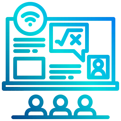 Online learning icon