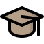 Graduation hat icon 64x64