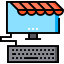 Online shopping icon 64x64