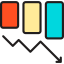 Bar chart icon 64x64