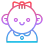 Baby girl icon 64x64