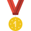 Gold medal icon 64x64