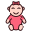 Baby girl icon 64x64