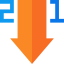 Sort descending アイコン 64x64