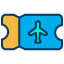 Plane ticket icon 64x64