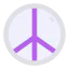 Peace sign icon 64x64