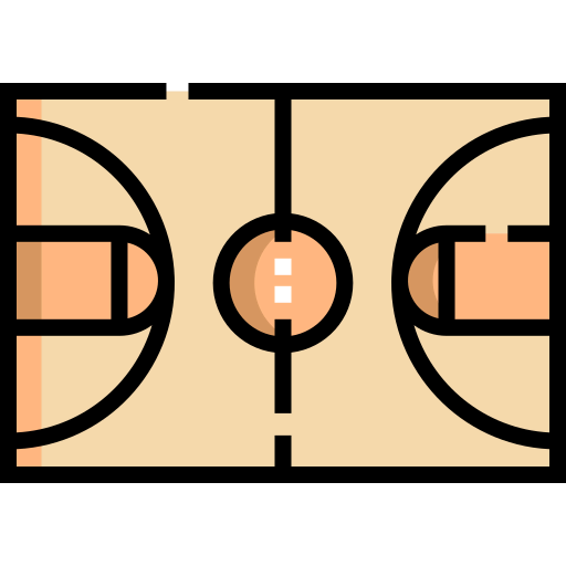 Basketball court ícono