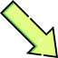Down arrow icône 64x64