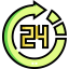 24 hours icon 64x64