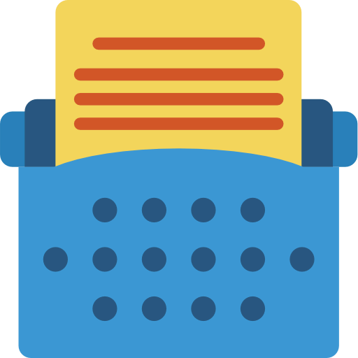 Typewriter icon