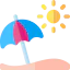 Sun umbrella アイコン 64x64