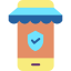 Secure shopping icon 64x64