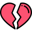 Broken heart icon 64x64