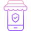 Secure shopping icon 64x64
