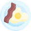 Egg and bacon ícono 64x64