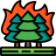 Forest fire icon 64x64