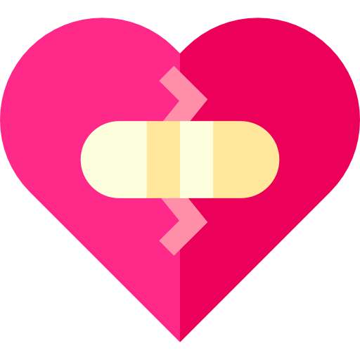 Broken heart icon