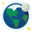 Earth globe Symbol 64x64