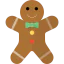 Gingerbread man icon 64x64