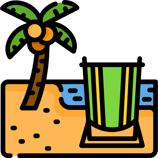 Deck chair icon