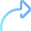 Curve arrow icon 64x64