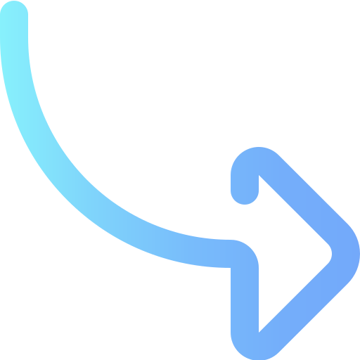 Curve arrow icon