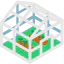 Greenhouse effect icon 64x64