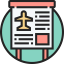 Flight information icon 64x64