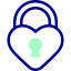 Heart lock icon 64x64