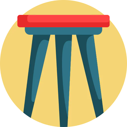 Bar stool icon