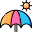 Beach umbrella icône 64x64