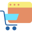 Shopping online icon 64x64