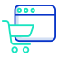 Shopping online icon 64x64