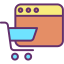 Shopping online ícone 64x64