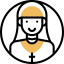 Nun Symbol 64x64