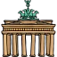 Brandenburg gate ícone 64x64