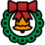 Christmas wreath icon 64x64