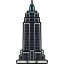 Empire state building Symbol 64x64