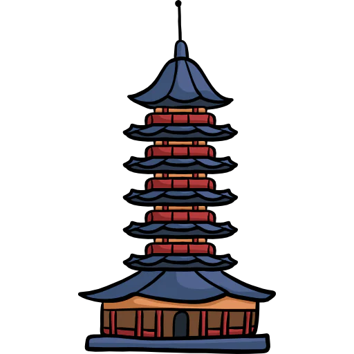 Auspicious light pagoda Symbol