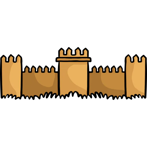 Средневековая стена иконка