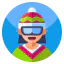 Skier icon 64x64