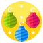 Christmas balls icon 64x64