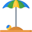 Beach umbrella Ikona 64x64