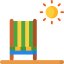 Beach chair icon 64x64