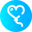 Heart balloon Symbol 64x64