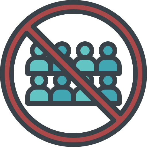 Avoid crowds icon